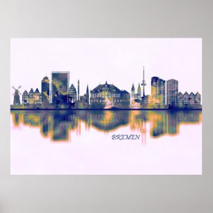 Bremen Skyline Poster