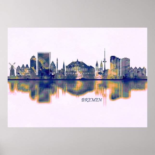 Bremen Skyline Poster (Vorne)