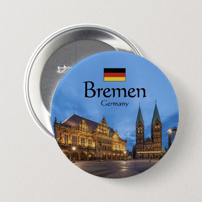 Bremen Souvenir Button (Vorne & Hinten)