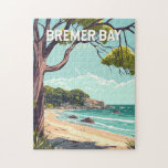 Bremer Bay Australia Reisen Art Vintag<br><div class="desc">Bremer Bay retro Vektor Reise Design. Es liegt an der Südküste des Staat,  zwischen Albany und Esperance,  an der Mündung des Bremer.</div>
