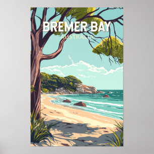 Bremer Bay Australien Reise Kunst Vintage Poster