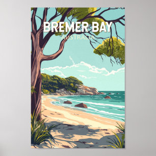 Bremer Bay Australien Reise Kunst Vintage Poster