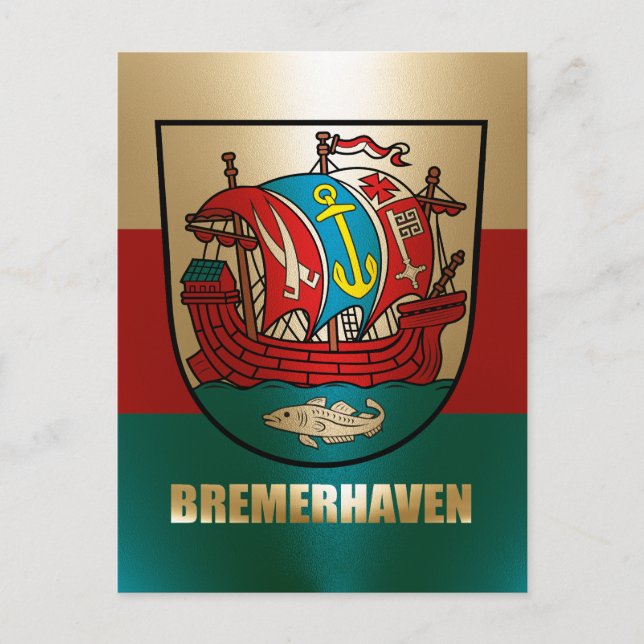 Bremerhaven Postkarte (Vorderseite)