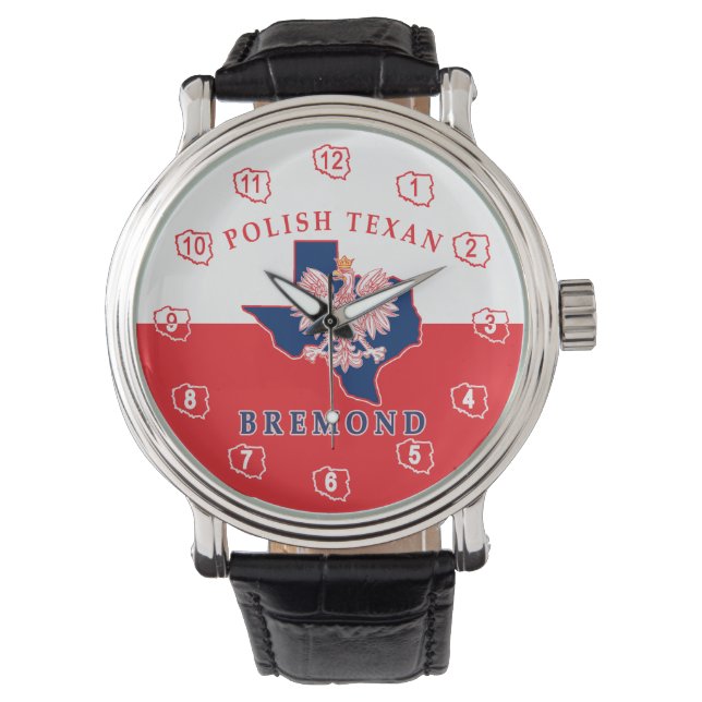 Bremond Polnisch Texan Crown Watch Armbanduhr (Vorderseite)