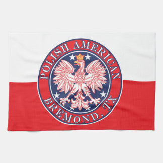 Bremond Texas Polnischer Adler Geschirrtuch