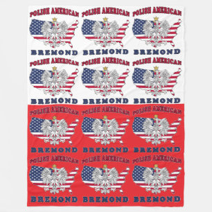 Bremond Texas Polnischer Amerikaner Fleecedecke