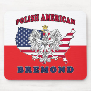 Bremond Texas Polnischer Amerikaner Mousepad