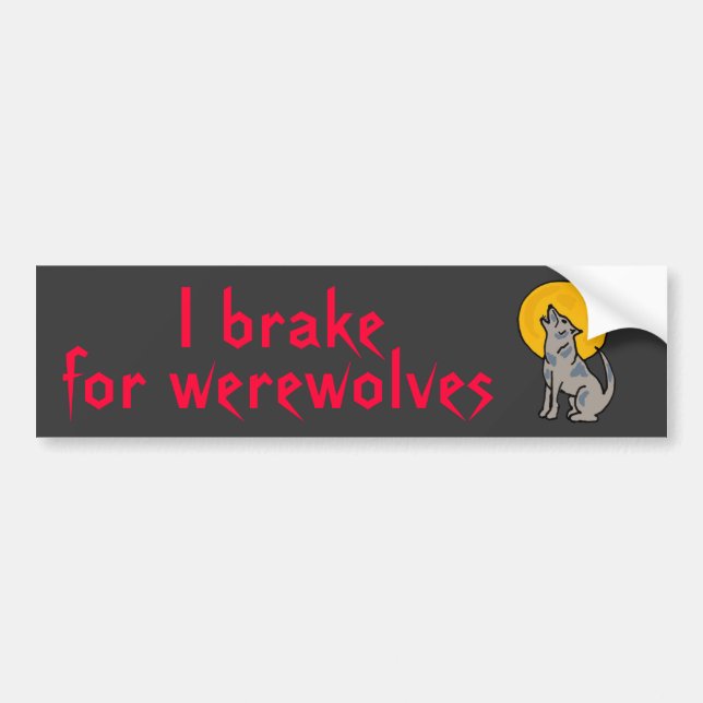 Bremse der BU I für Werewolves-Autoaufkleber Autoaufkleber (Vorne)