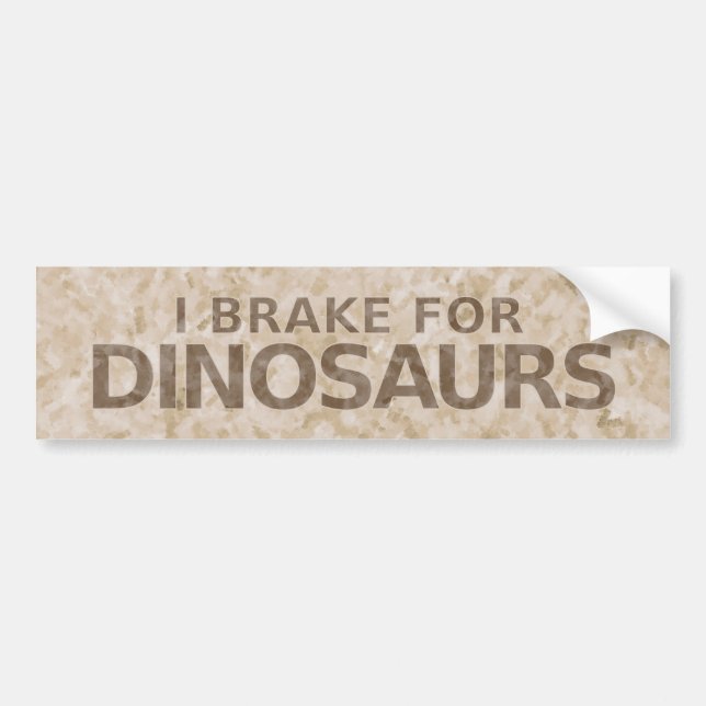 Bremse für Dinosaurier-Autoaufkleber Autoaufkleber (Vorne)