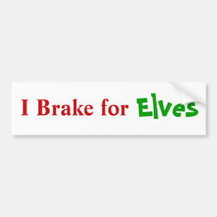 Bremse für Elfen Autoaufkleber
