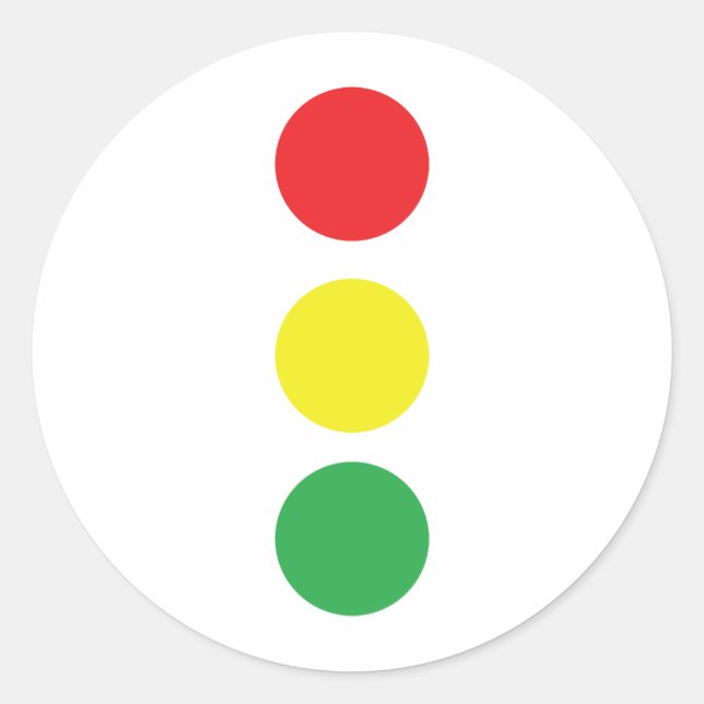 Bremslichtikone Runder Aufkleber (Vorderseite)