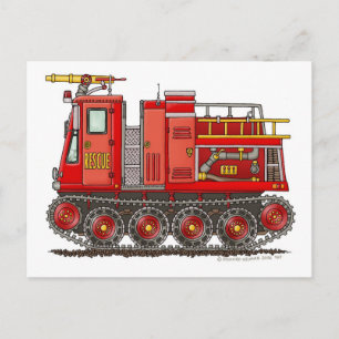 Bremspuppe für den LKW-Feuerwehrmann Postkarte