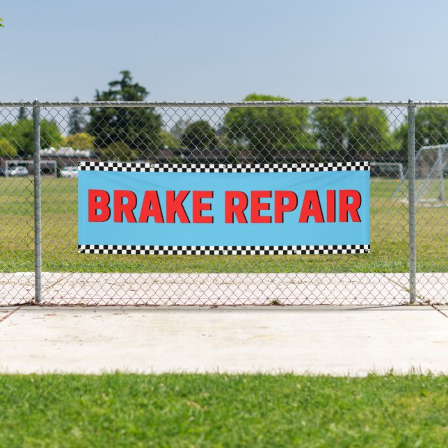 Bremsreparatur Automobilgeschäft Groß blau Banner (Insitu)