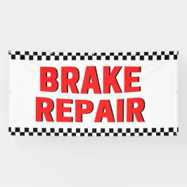 Bremsreparatur Automobilgeschäft Weißes Großbanner Banner