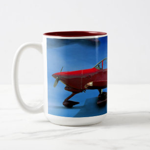 Bremsungs-Flugzeug-Tasse Zweifarbige Tasse