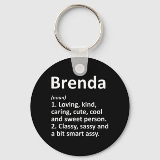 Brenda Definition Personalisierter Name Lustiger G Schlüsselanhänger