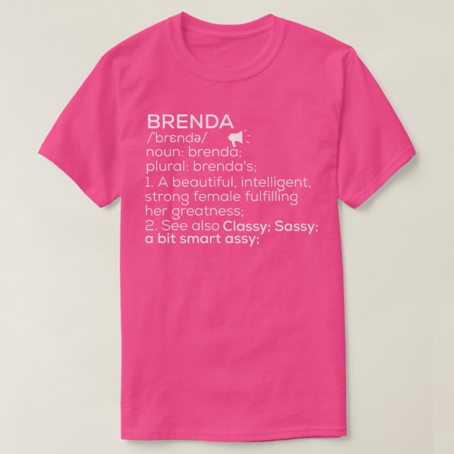 Brenda Name Definition Brenda Female Name 1 T-Shirt (Design vorne)