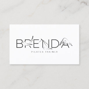 BRENDA Name Pilates Instructor Business Card Visitenkarte