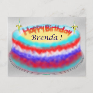 Brenda's Geburtstagskorb Postkarte