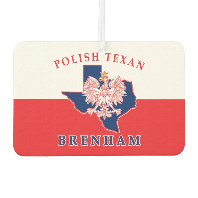 Brenham Polnisch Texan Autolufterfrischer (Vorderseite)