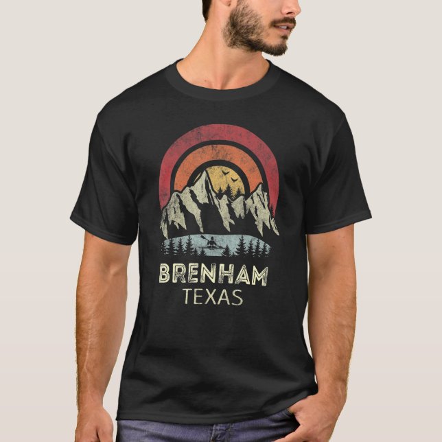 Brenham Texas Mountain Sunset Sunrise Kayaking T-Shirt (Vorderseite)