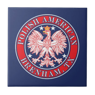 Brenham Texas Polnischer Adler Fliese