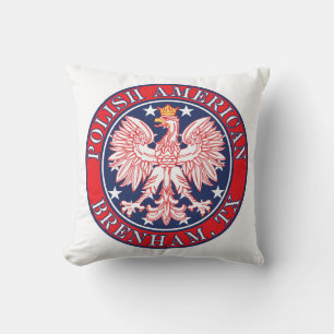 Brenham Texas Polnischer Adler Kissen