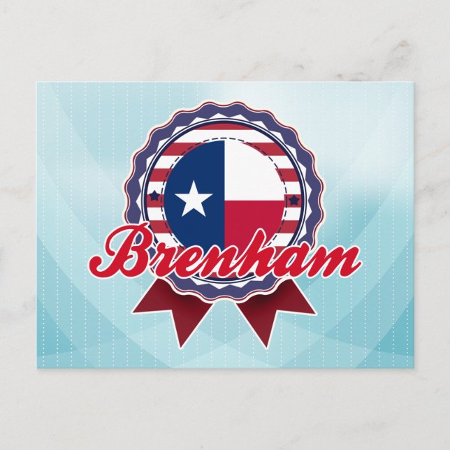 Brenham, TX Postkarte (Vorderseite)