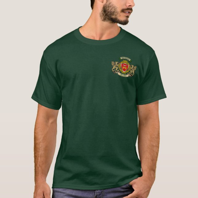 Brennan Irish Shield & Griffins Personalisiert T-Shirt (Vorderseite)