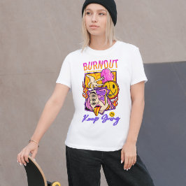 Brennen, aber Optimistischer Streetwear-T - Shirt