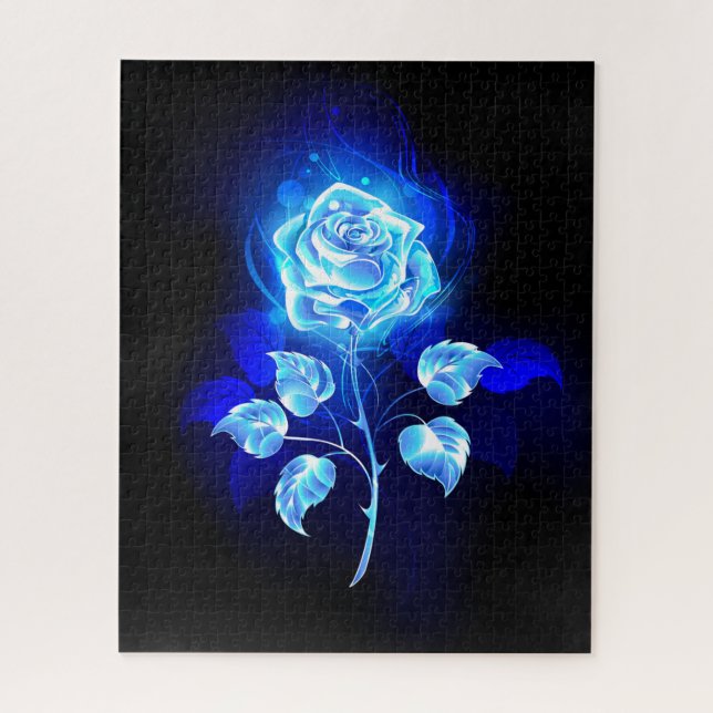 Brennen der blauen Rose (Vertikal)