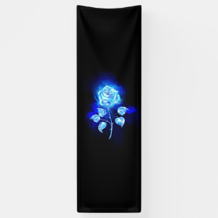 Brennen der blauen Rose Banner
