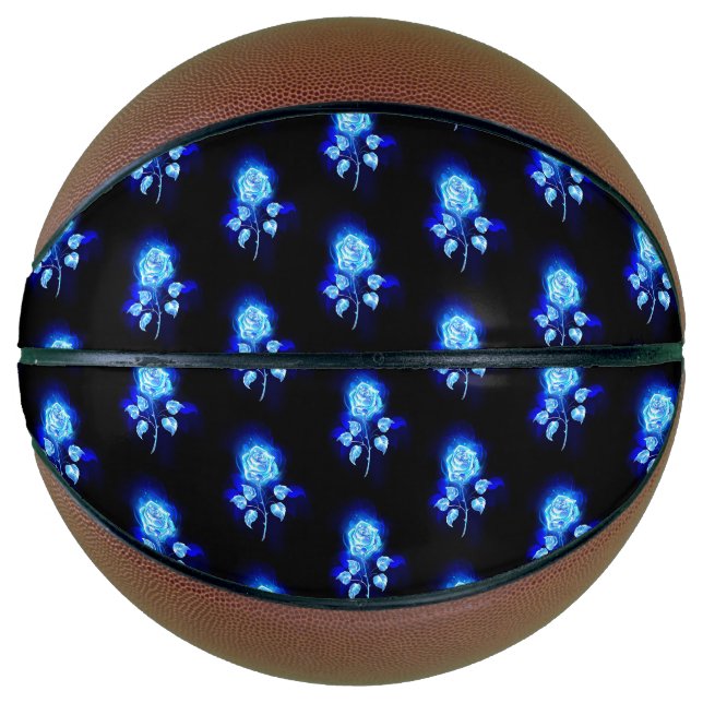 Brennen der blauen Rose Basketball (Vorderseite)