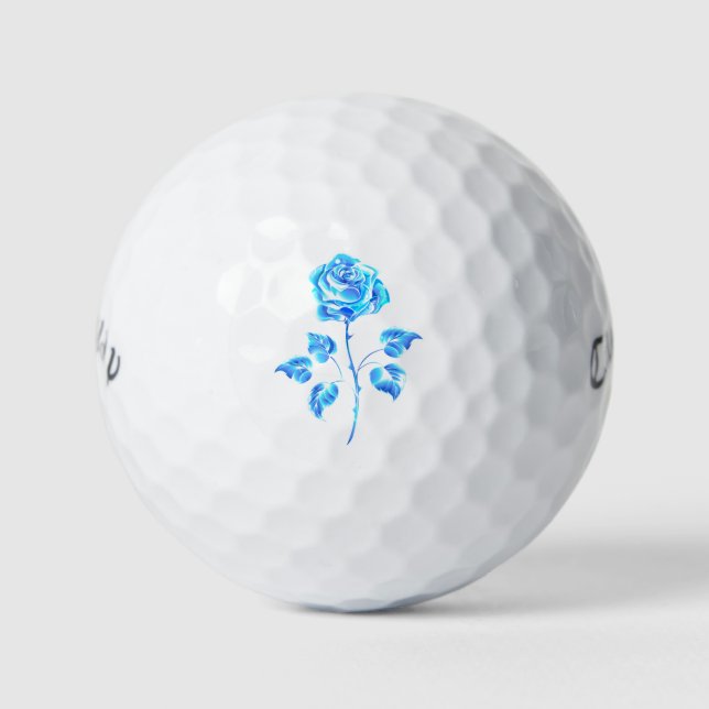 Brennen der blauen Rose Golfball (Vorderseite)