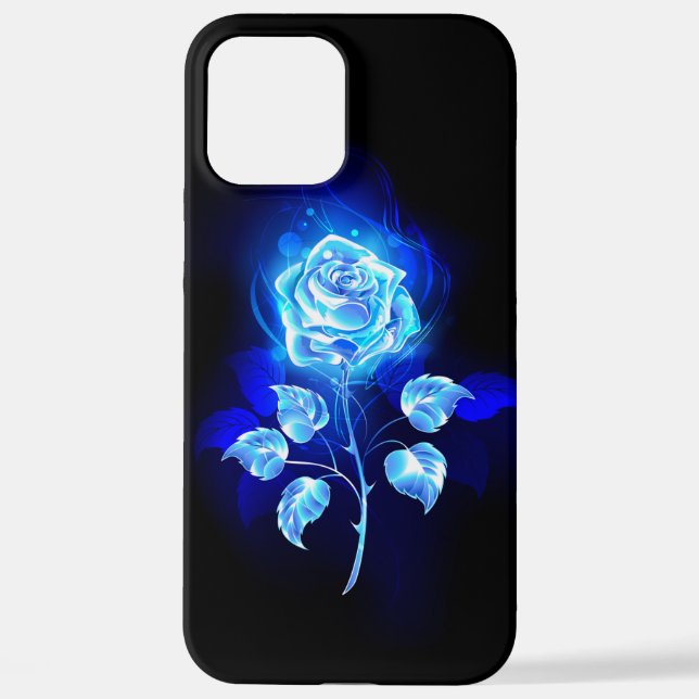 Brennen der blauen Rose iPhone 12 Pro Max Hülle (Rückseite)