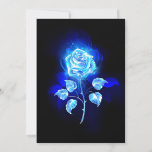 Brennen der blauen Rose Karte