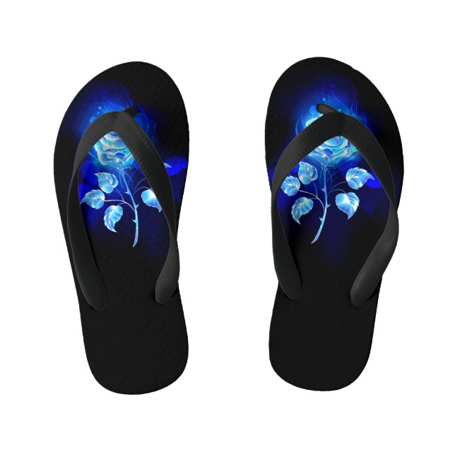 Brennen der blauen Rose Kinderbadesandalen (Fußbett)