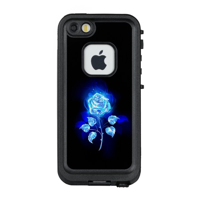 Brennen der blauen Rose LifeProof iPhone Hülle (Rückseite)
