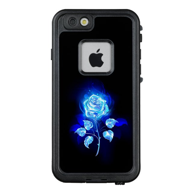 Brennen der blauen Rose LifeProof iPhone Hülle (Rückseite)