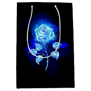 Brennen der blauen Rose Mittlere Geschenktüte