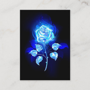 Brennen der blauen Rose Platzkarte