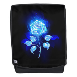 Brennen der blauen Rose Rucksack