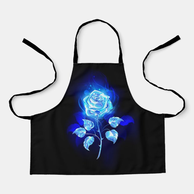 Brennen der blauen Rose Schürze (Vorderseite)