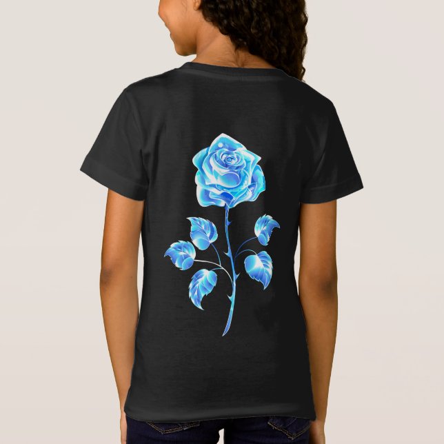 Brennen der blauen Rose T-Shirt (Rückseite)