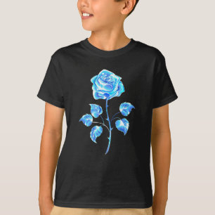 Brennen der blauen Rose T-Shirt