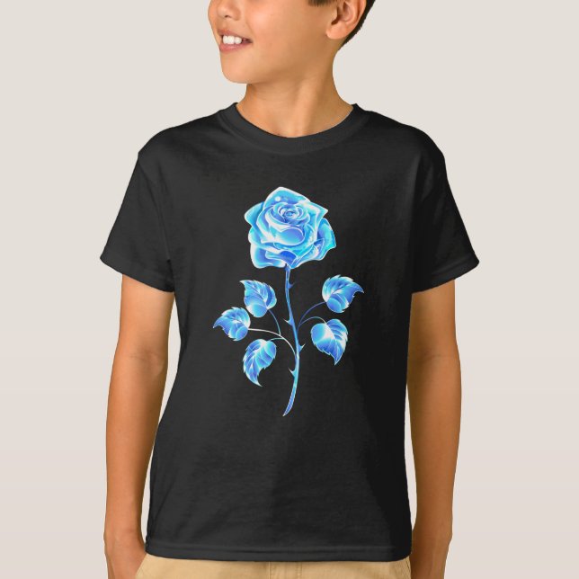 Brennen der blauen Rose T-Shirt (Vorderseite)