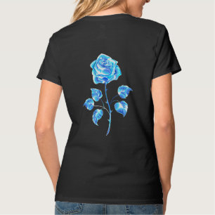 Brennen der blauen Rose T-Shirt