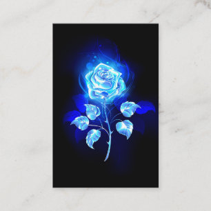 Brennen der blauen Rose Treuekarte