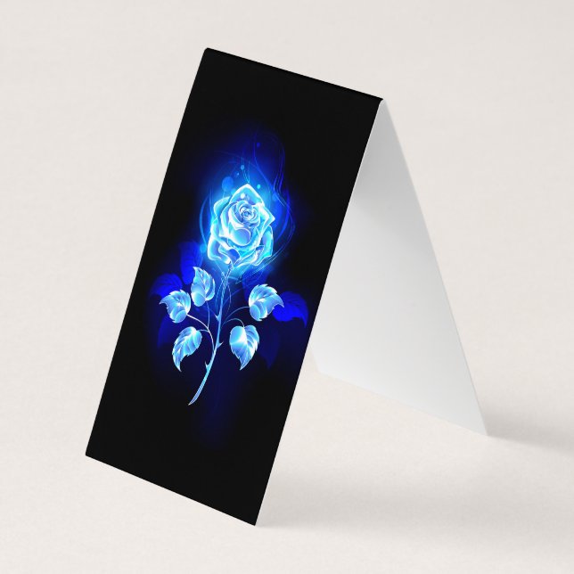 Brennen der blauen Rose Visitenkarten (Rückseite)