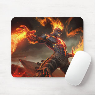 Brennen der Gaming-Mousepad   Flammengedämpft Mousepad